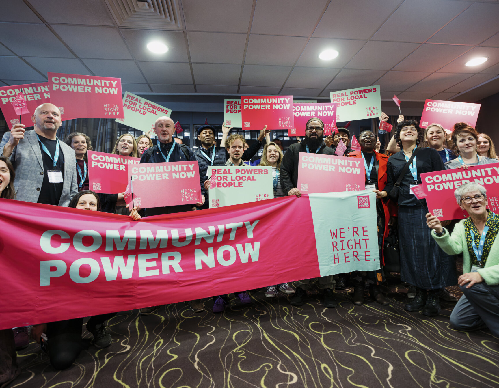 The We're right here campaign team